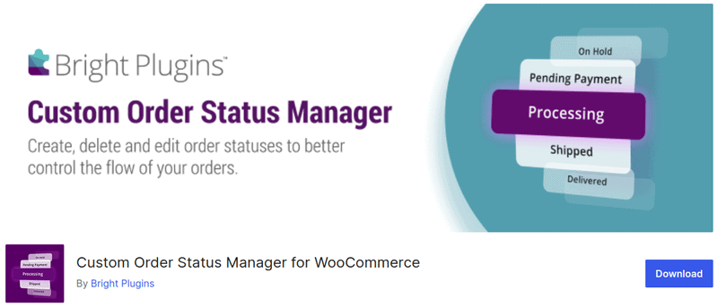 Custom Order Status Manager for WooCommerce &ndash; WordPress plugin _ WordPressorg