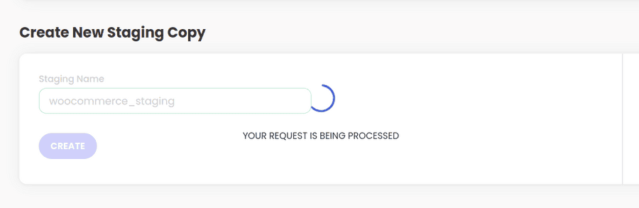 Staging Processed