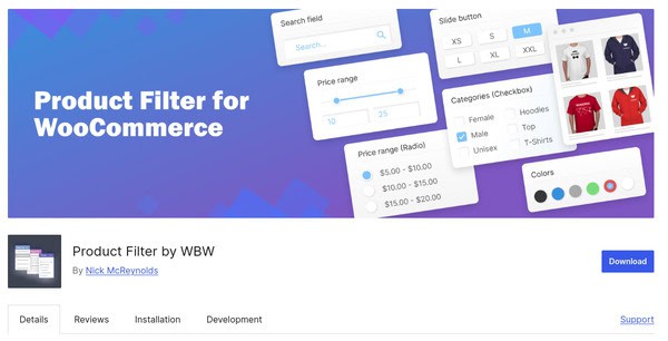 WBW_Product Filter