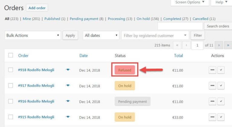 9 email order status