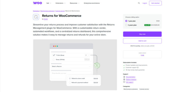 Returns for WooCommerce