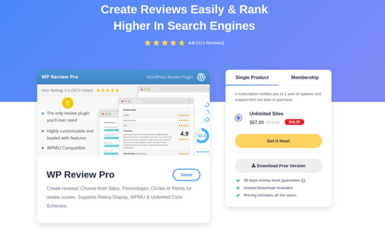 6 WP Review Pro