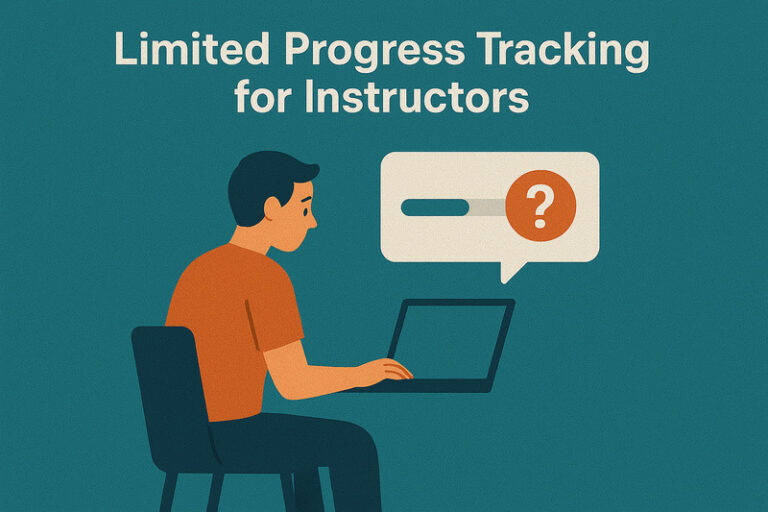 Limited Progress Tracking for Instructors