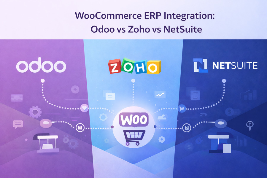WooCommerce ERP Integration: Odoo vs Zoho vs NetSuite