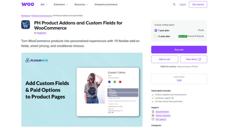 PH WooCommerce Product Add-Ons