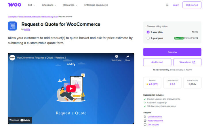 4 Request a Quote for WooCommerce by Addify