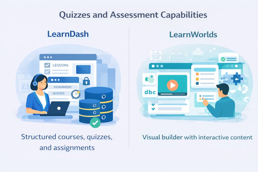 Quizzes and Assessment Capabilities