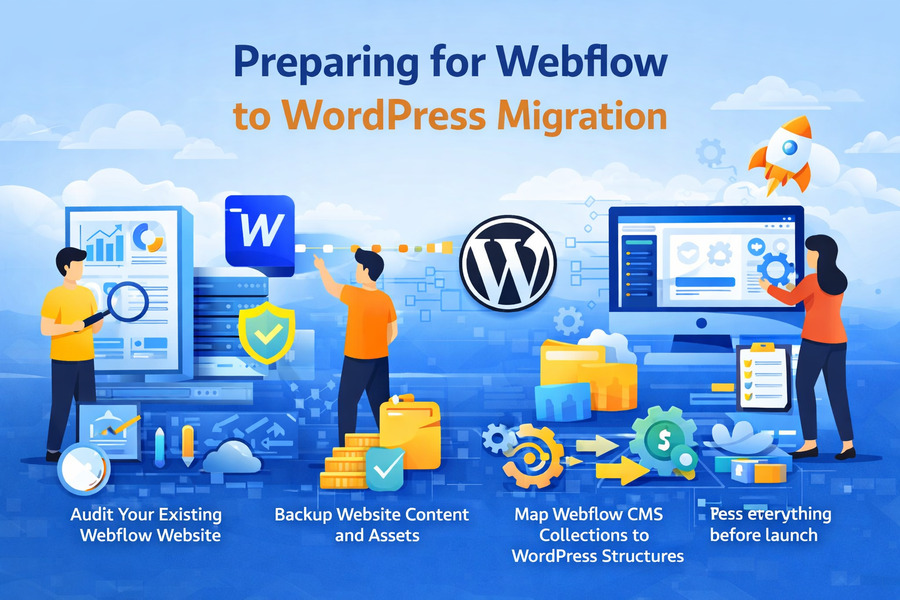 Preparing for Webflow to WordPress Migration