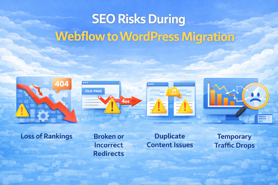 SEO Risks During Webflow to WordPress Migration