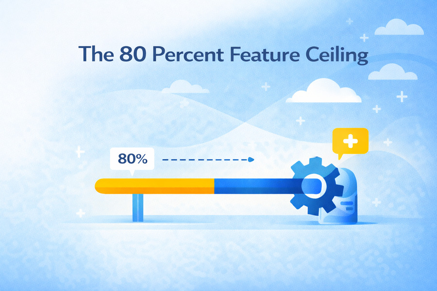 The 80 Percent Feature Ceiling